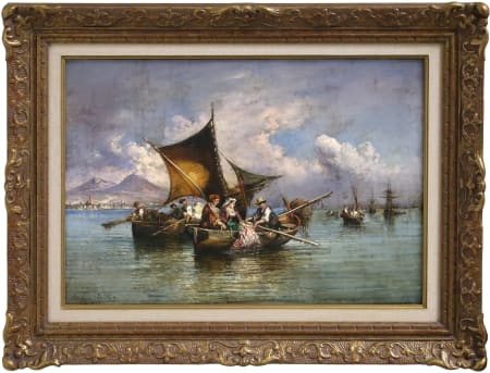Giuseppe Carelli — Scena di pesca nel golfo di Napoli